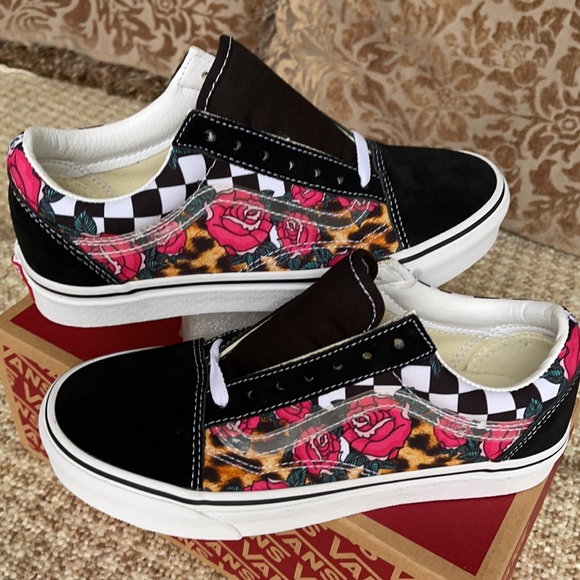 Vans Old Skool Rose/Animalchck True White/Multi WM - Picture 11 of 16